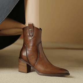 Bota Feminina de Couro Charlotte