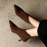Bota Feminina de Couro com Salto Amber
