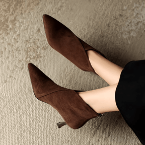 Bota Feminina de Couro com Salto Amber