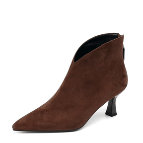 Bota Feminina de Couro com Salto Amber