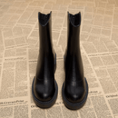 Bota Feminina de Couro com Salto Collen