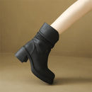 Bota Feminina de Couro com Salto Maggie