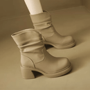 Bota Feminina de Couro com Salto Maggie