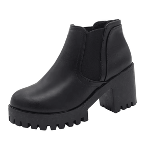 Bota Feminina de Couro com Salto Rubie