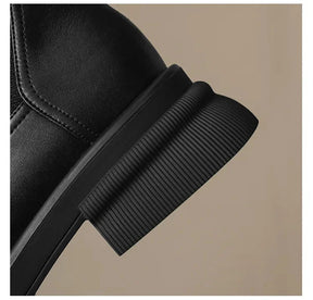 Bota Feminina de Couro Estilo Britanic