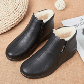 Bota Feminina de Couro Forrada Amelia