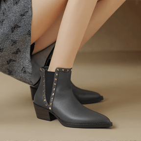 Bota Feminina de Couro Helda