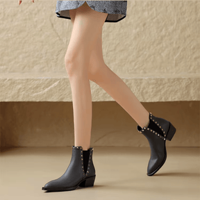 Bota Feminina de Couro Helda