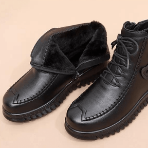 Bota Feminina de Couro Inverno Annie