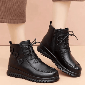 Bota Feminina de Couro Inverno Annie