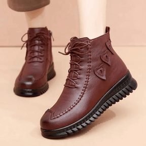 Bota Feminina de Couro Inverno Annie