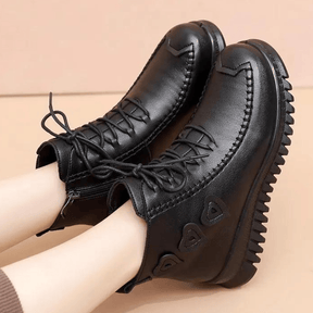Bota Feminina de Couro Inverno Annie