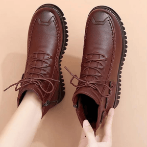 Bota Feminina de Couro Inverno Annie