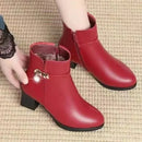 Bota Feminina de Couro Inverno Plus