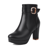 Bota Feminina de Couro Kayla