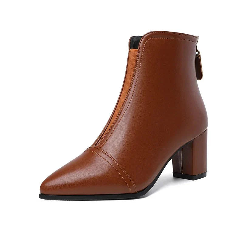 Bota Feminina de Couro LeatherTrim