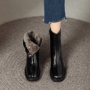 Bota Feminina de Couro Legítimo Bernice