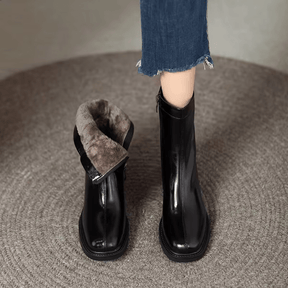 Bota Feminina de Couro Legítimo Bernice