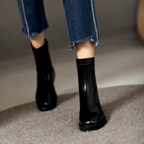 Bota Feminina de Couro Legítimo Bernice