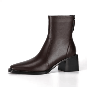 Bota de Couro Feminina Kabani Salto Alto Chelsea