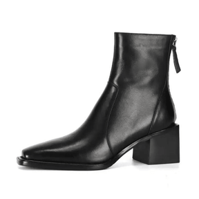 Bota de Couro Feminina Kabani Salto Alto Chelsea