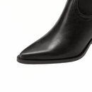 Bota Feminina Texana Preta Cano Longo
