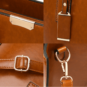 Conjunto Feminino em Couro Bolsa + 2 Carteira - Premium Bags