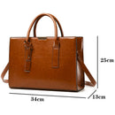 Conjunto Feminino em Couro Bolsa + 2 Carteira - Premium Bags