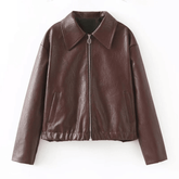 Jaqueta de Couro Feminina Out Wear