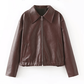Jaqueta de Couro Feminina Out Wear
