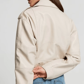 Jaqueta de Couro Feminina Street Wear