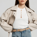 Jaqueta de Couro Feminina Street Wear