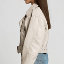 Jaqueta de Couro Feminina Street Wear