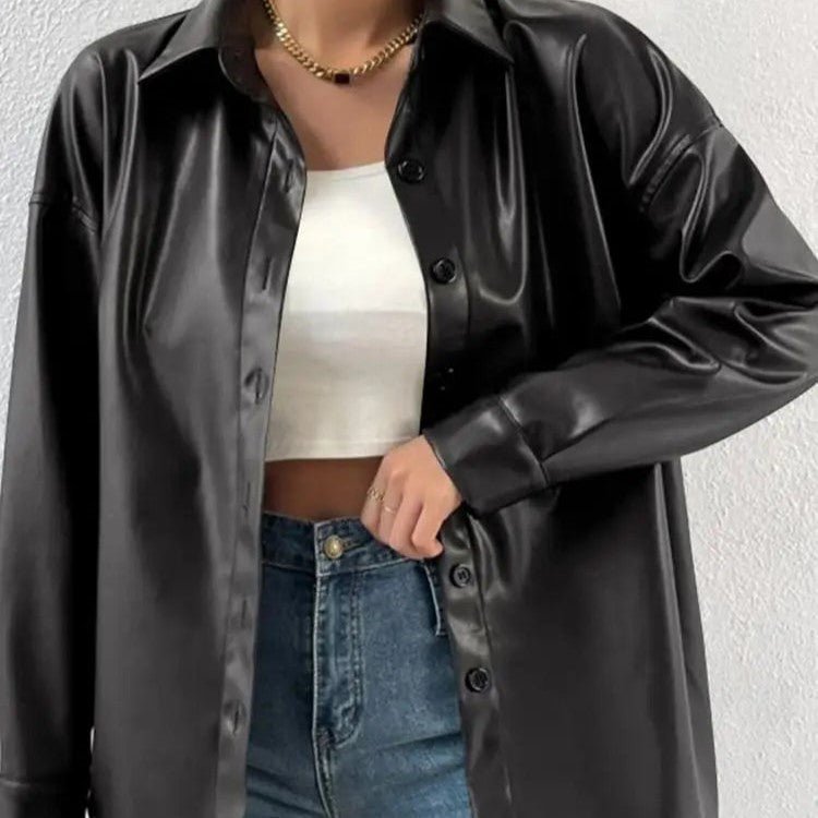 Jaqueta Feminina de Couro Alive
