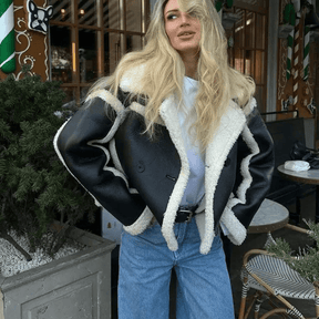 Jaqueta Feminina de Couro Aurora