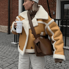 Jaqueta Feminina de Couro Aurora