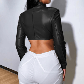 Jaqueta Feminina de Couro Brianna