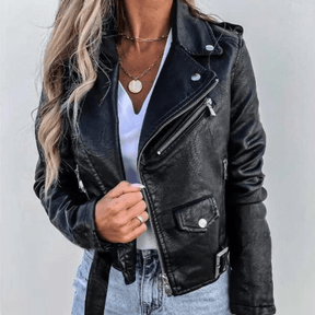 Jaqueta Feminina de Couro Casey