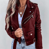 Jaqueta Feminina de Couro Casey