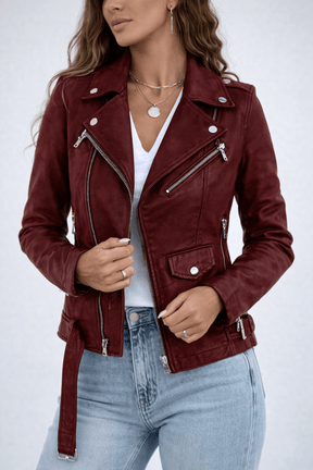 Jaqueta Feminina de Couro Casey