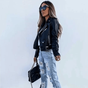 Jaqueta Feminina de Couro Casey