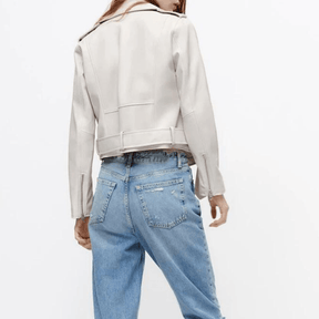 Jaqueta Feminina de Couro Classy