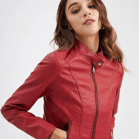 Jaqueta Feminina de Couro Colleen