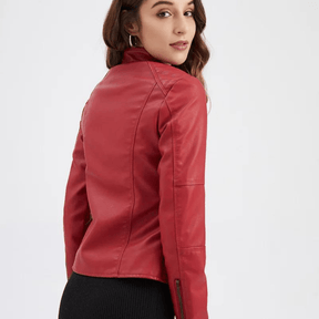 Jaqueta Feminina de Couro Colleen