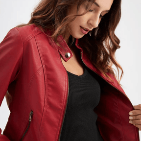 Jaqueta Feminina de Couro Colleen