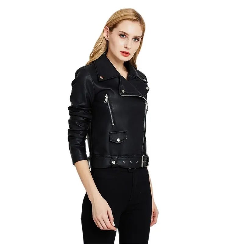Jaqueta Feminina de Couro Crimson