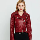 Jaqueta Feminina de Couro Crimson