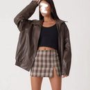 Jaqueta Feminina de Couro Daisy