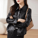 Jaqueta Feminina de Couro Donna Vintage