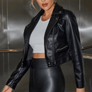 Jaqueta Feminina de Couro Fashion